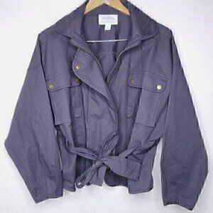 Mare Mare X Anthropologie Dolman Sleeve Belted Utility Canvas Jacket Size XS